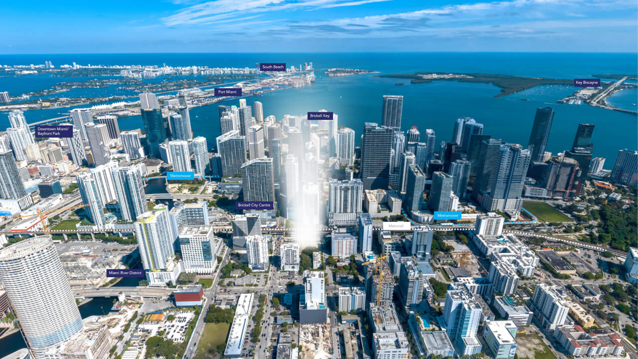 One Twenty Brickell Residences location