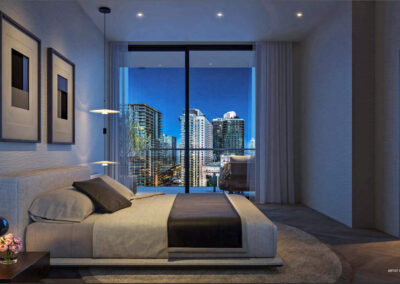 One Twenty Brickell Residences bedroom