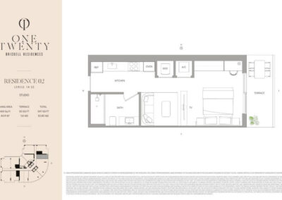 One Twenty Brickell floorplan Residence 02