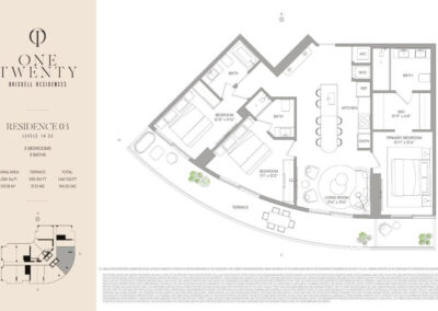 One Twenty Brickell floorplan Residence 03