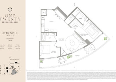 One Twenty Brickell floorplan Residence 04