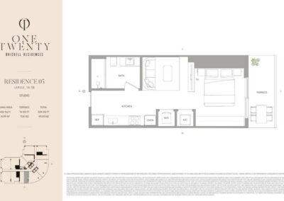 One Twenty Brickell floorplan Residence 05