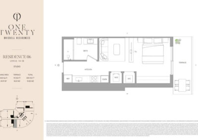 One Twenty Brickell floorplan Residence 06