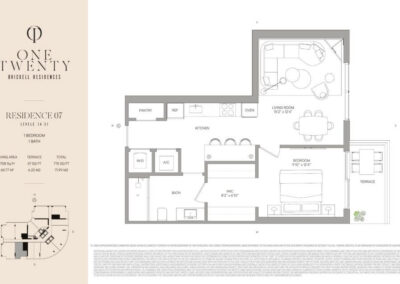 One Twenty Brickell floorplan Residence 07