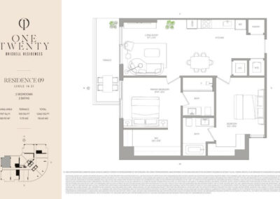 One Twenty Brickell floorplan Residence 09