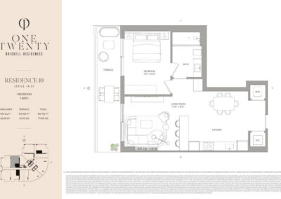 One Twenty Brickell floorplan Residence 10