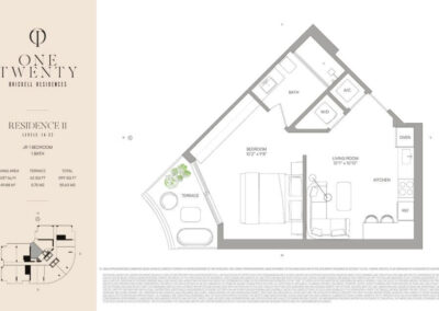 One Twenty Brickell floorplan Residence 11